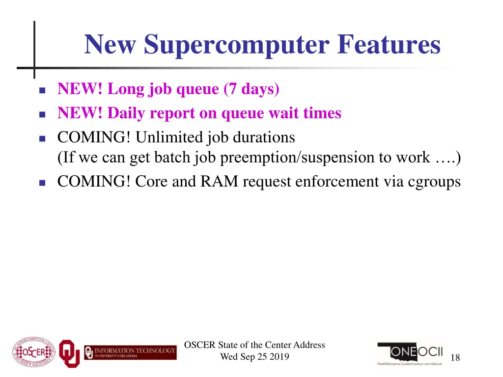 new supercomputer features