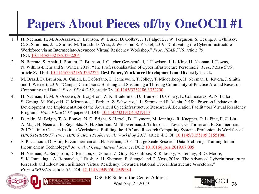 papers about pieces of by oneocii 1