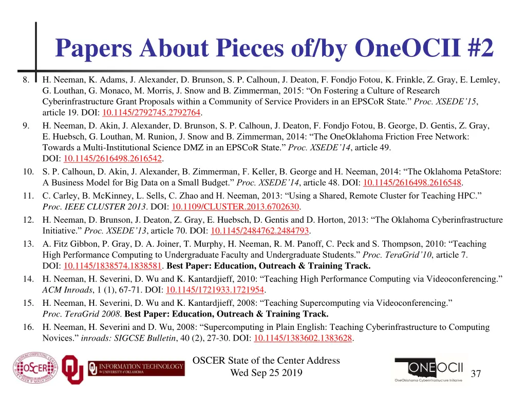 papers about pieces of by oneocii 2