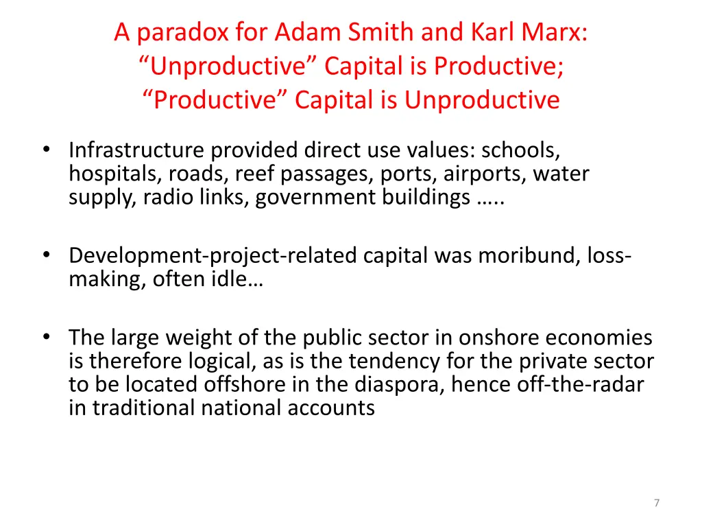 a paradox for adam smith and karl marx