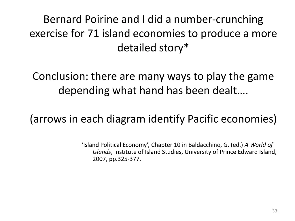 bernard poirine and i did a number crunching