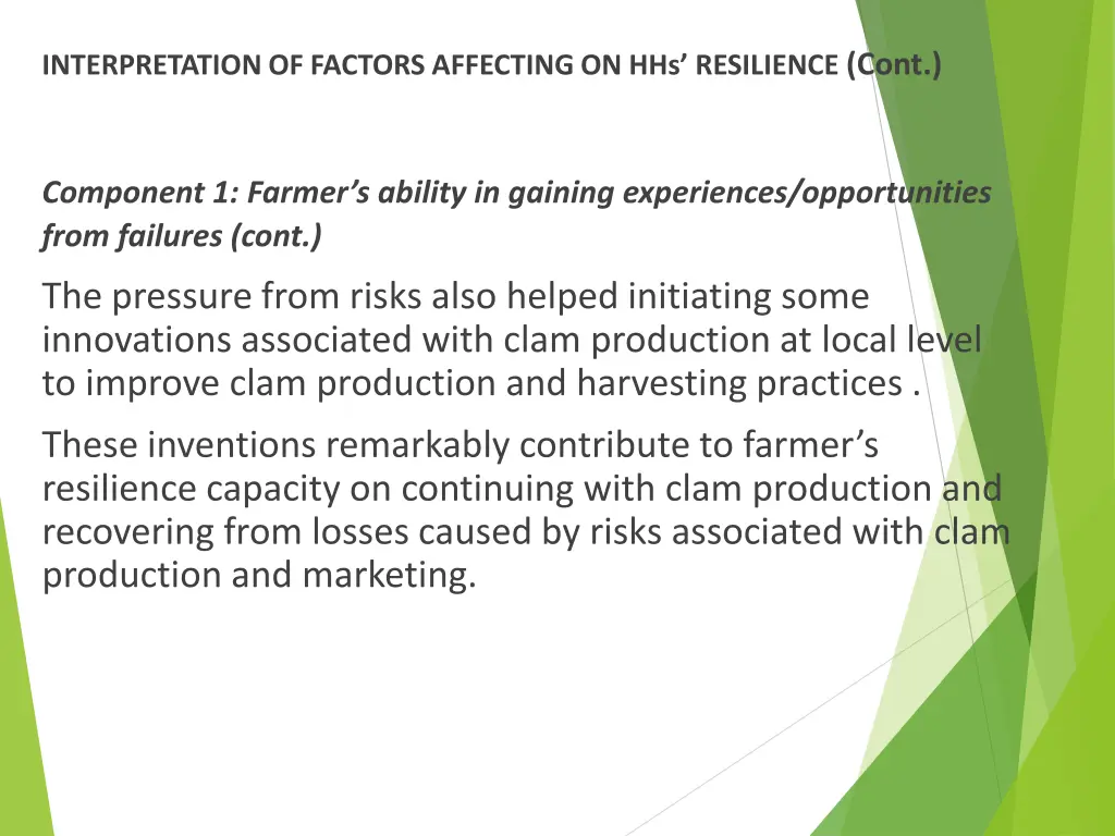 interpretation of factors affecting 3