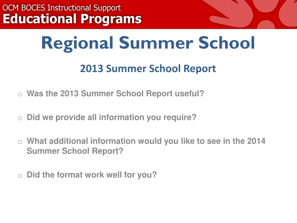 regional summer school 3