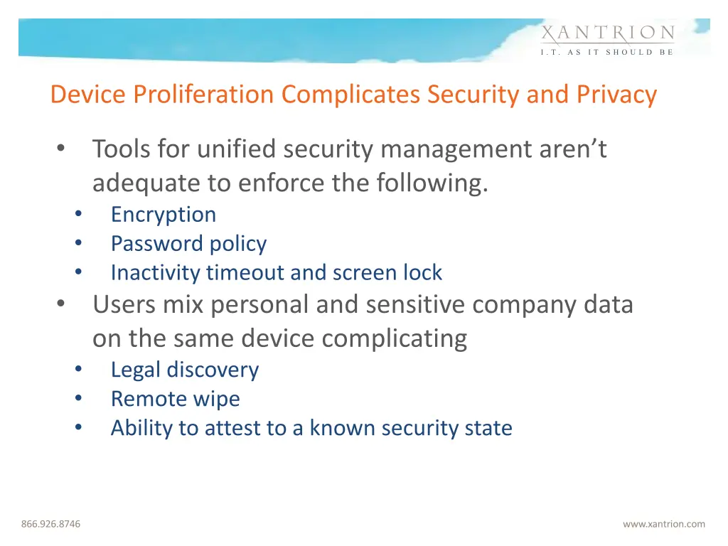 device proliferation complicates security