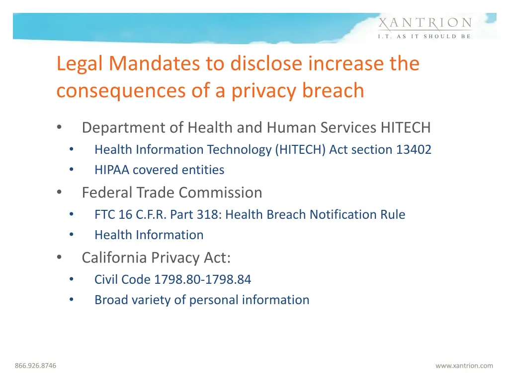 legal mandates to disclose increase