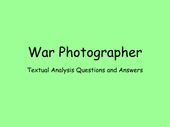 war photographer