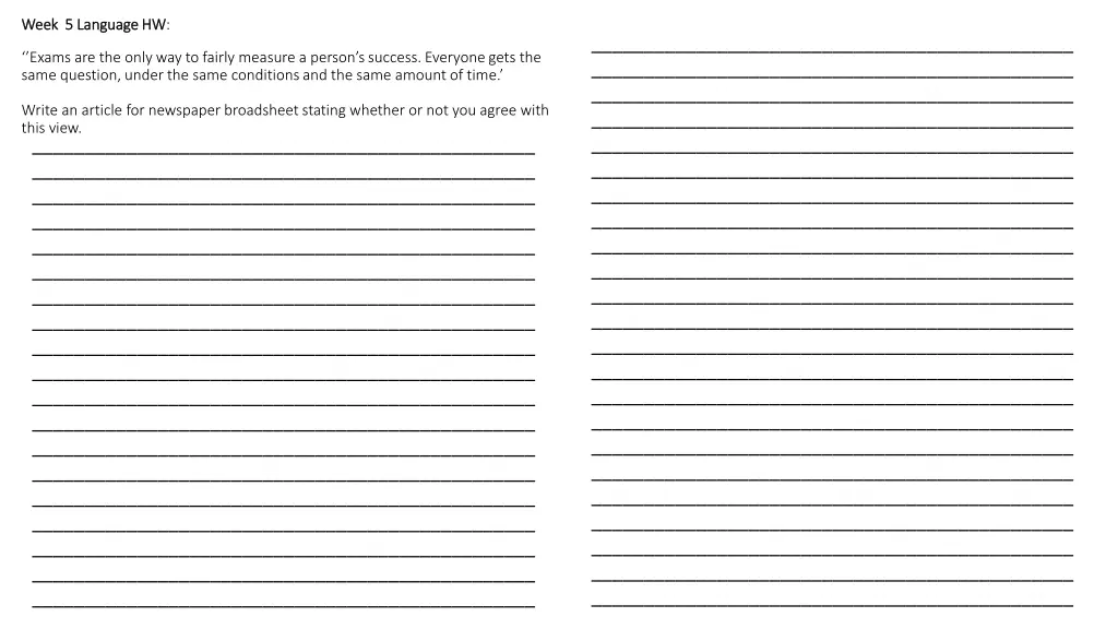 week week 5 language hw 5 language hw