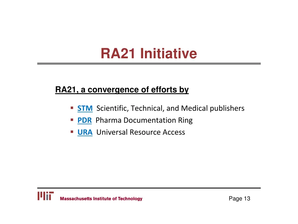 ra21 initiative