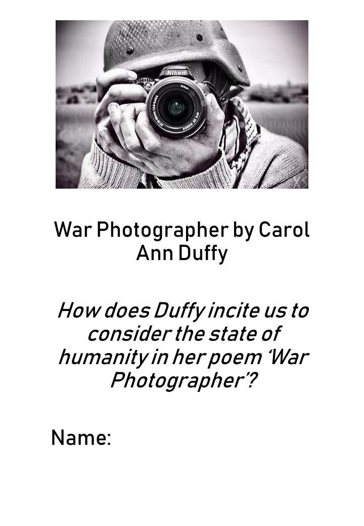 war photographer by carol ann duffy