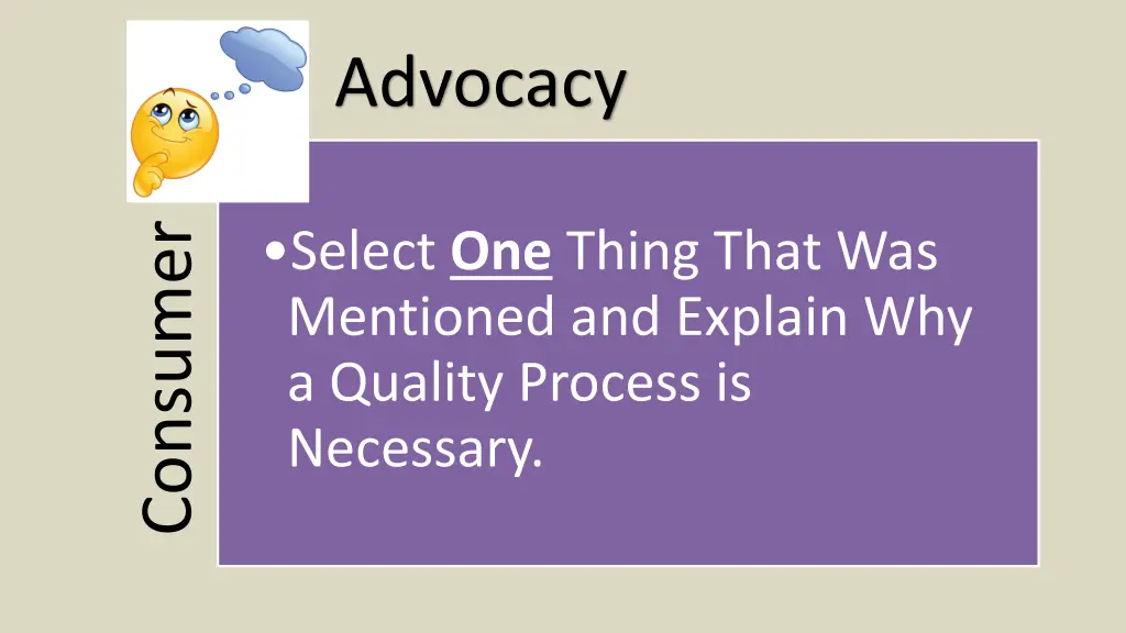 advocacy