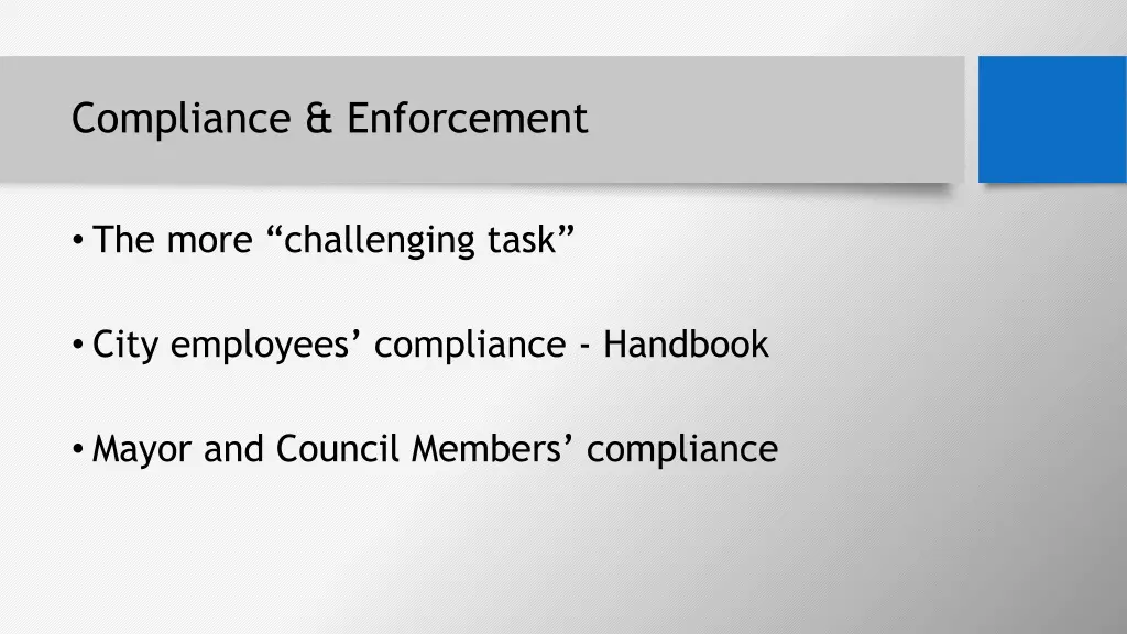 compliance enforcement