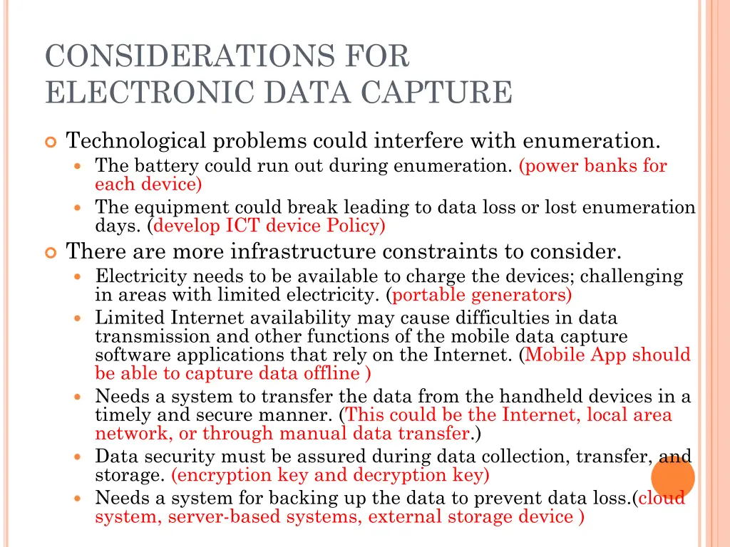 considerations for electronic data capture 3