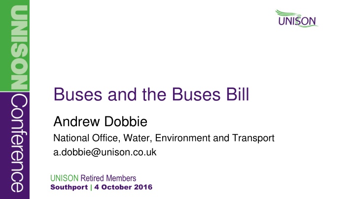 buses and the buses bill