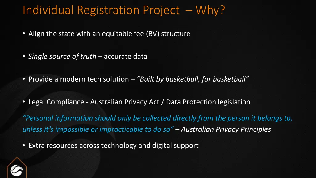 individual registration project why 2