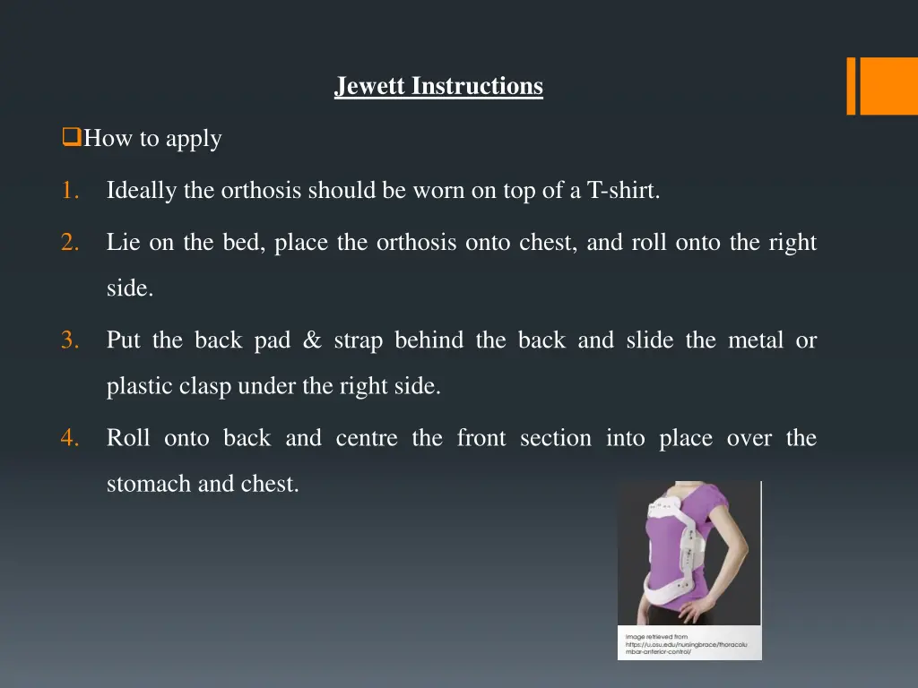 jewett instructions