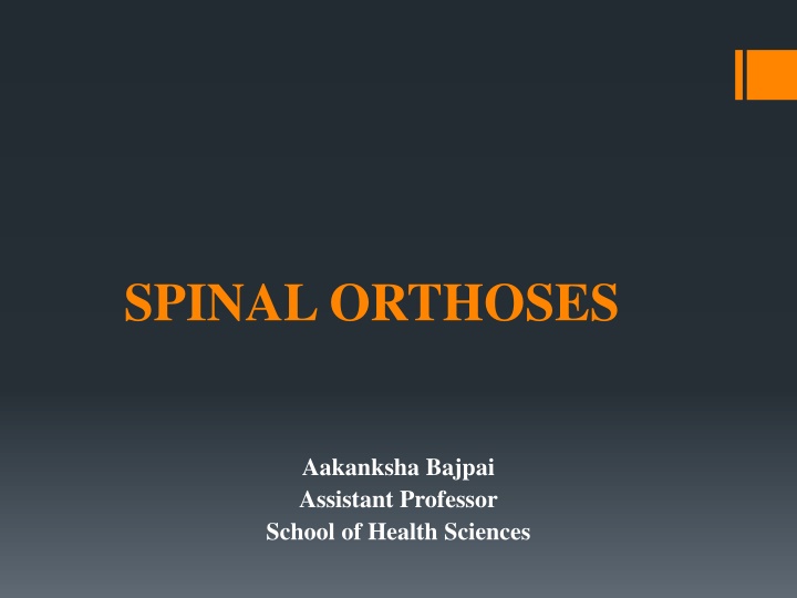 spinal orthoses