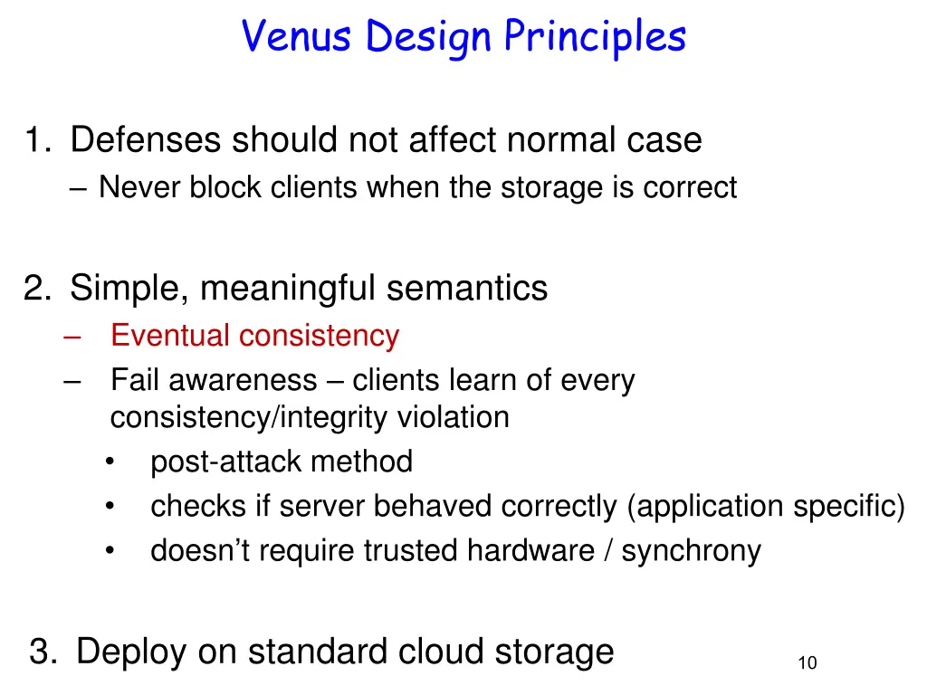 venus design principles