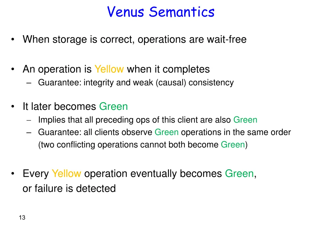 venus semantics