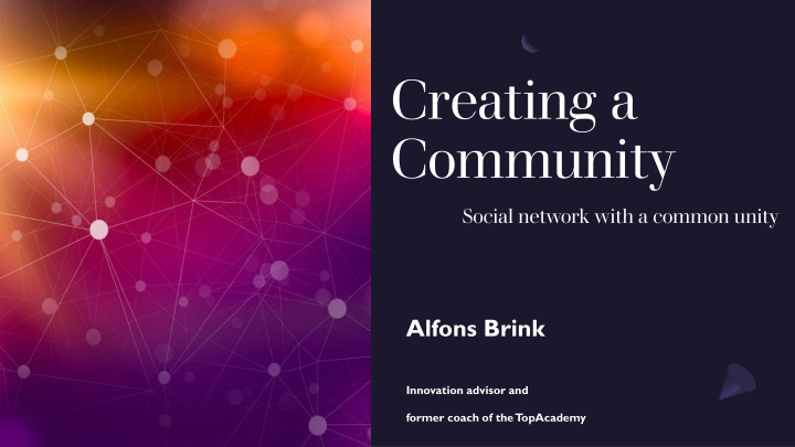 creating a community social network with a common