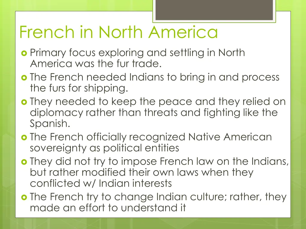 french in north america