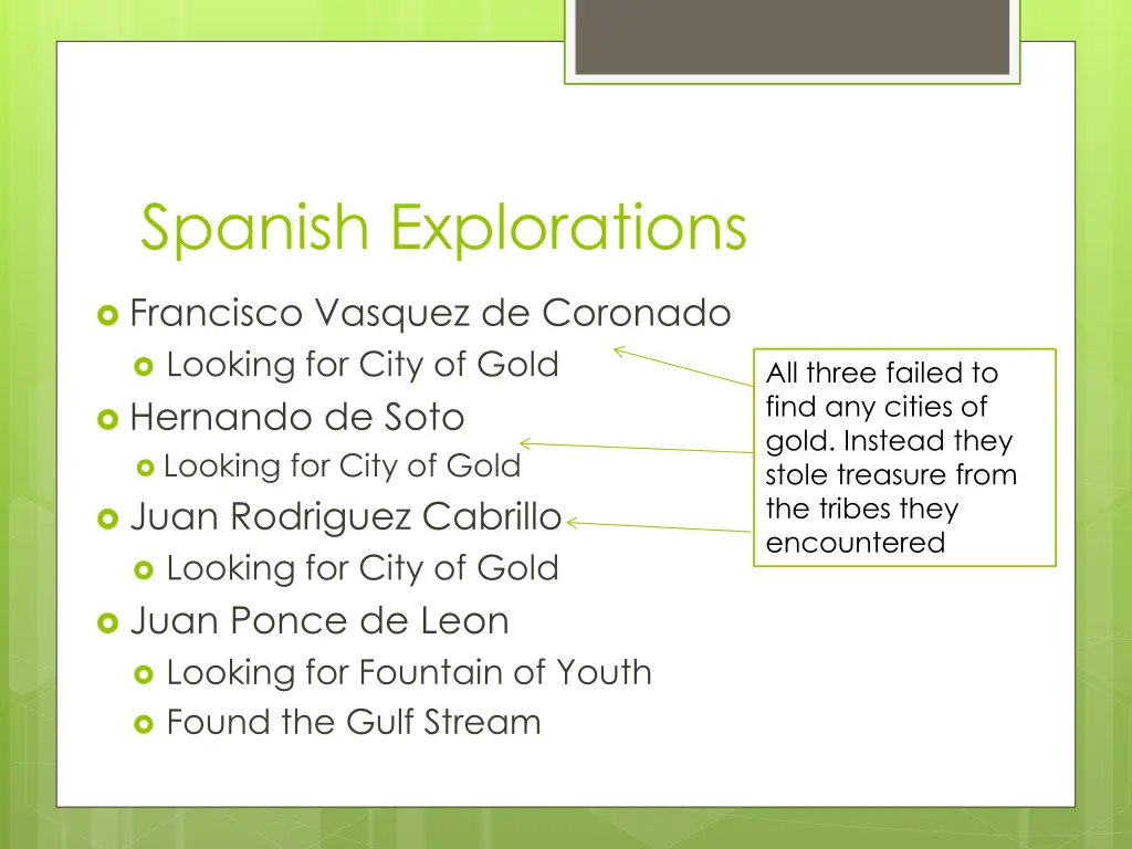 spanish explorations