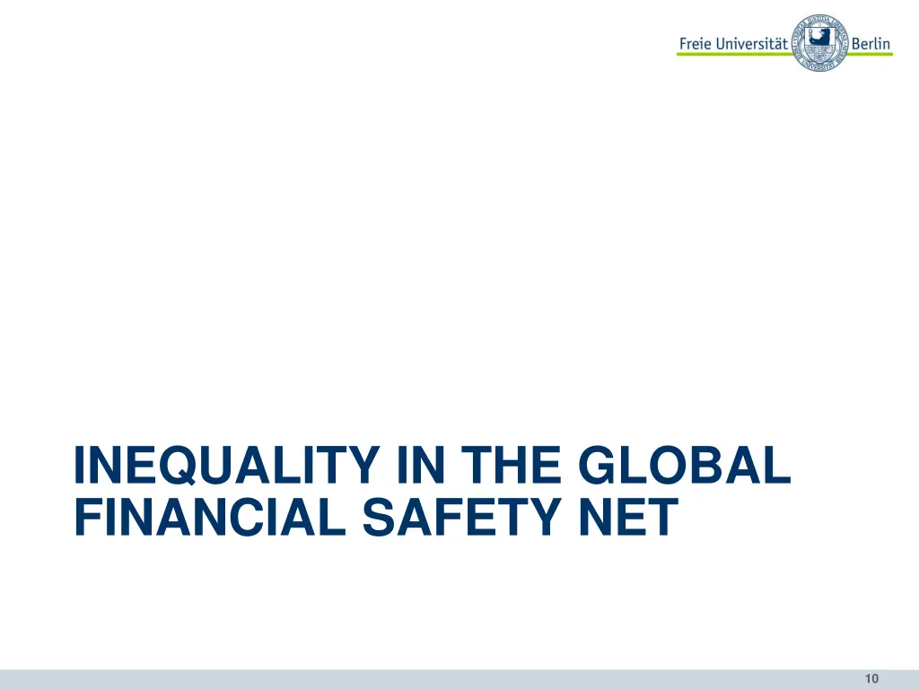 inequality in the global financial safety net