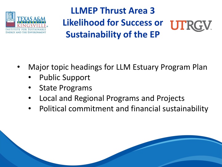 llmep thrust area 3 likelihood for success