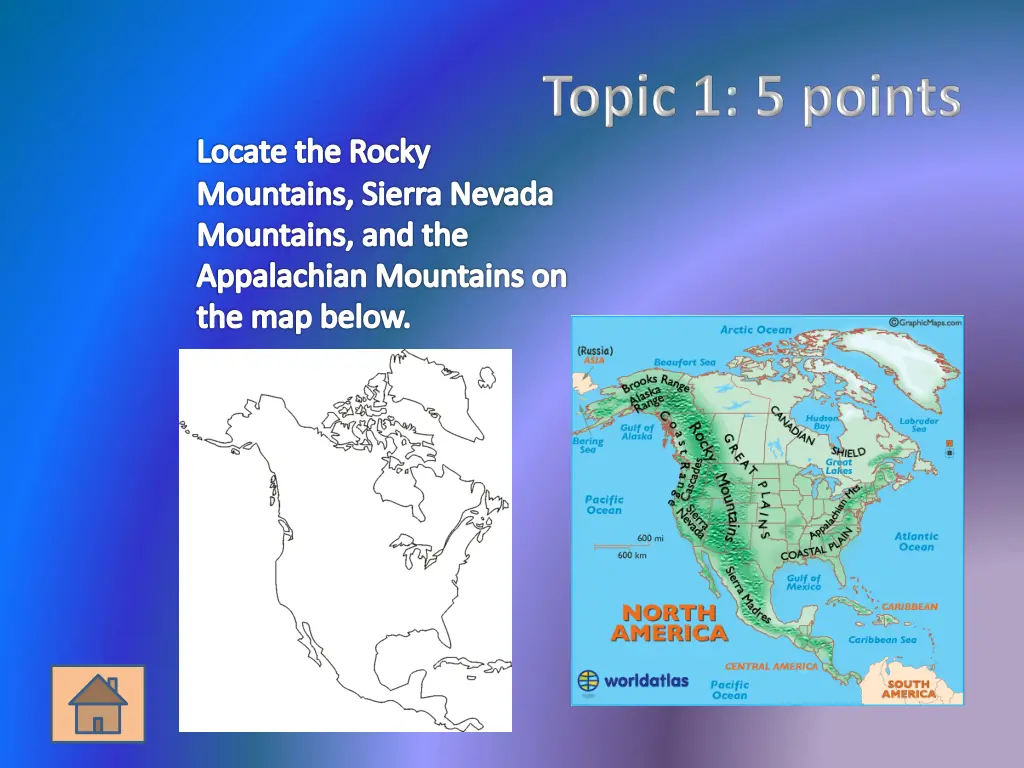 locate the rocky mountains sierra nevada