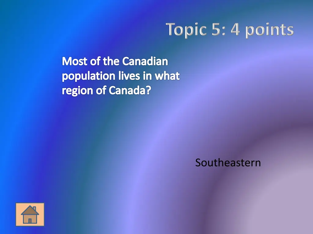 most of the canadian population lives in what