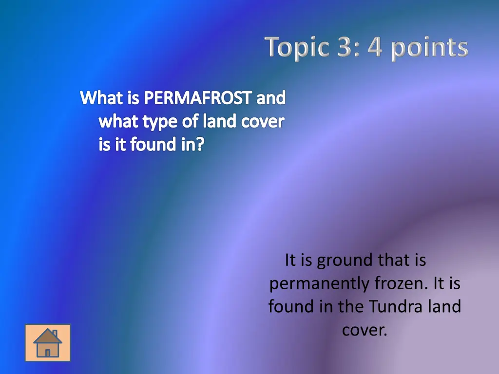 what is permafrost and what type of land cover