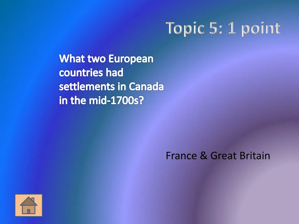 what two european countries had settlements