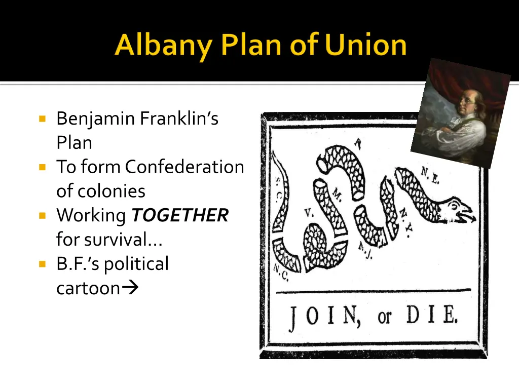 benjamin franklin s plan to form confederation