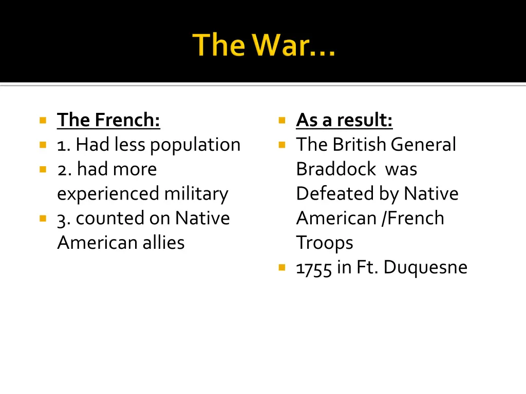 the french 1 had less population 2 had more