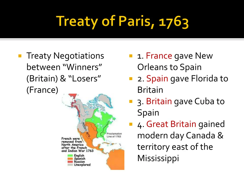 treaty negotiations between winners britain