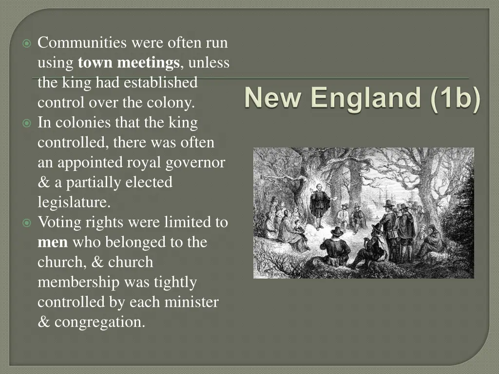 communities were often run using town meetings