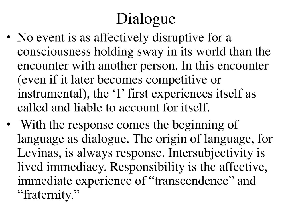 dialogue