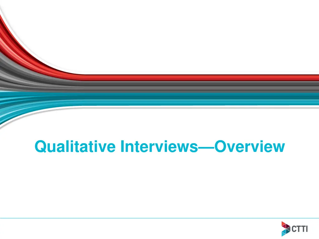 qualitative interviews overview