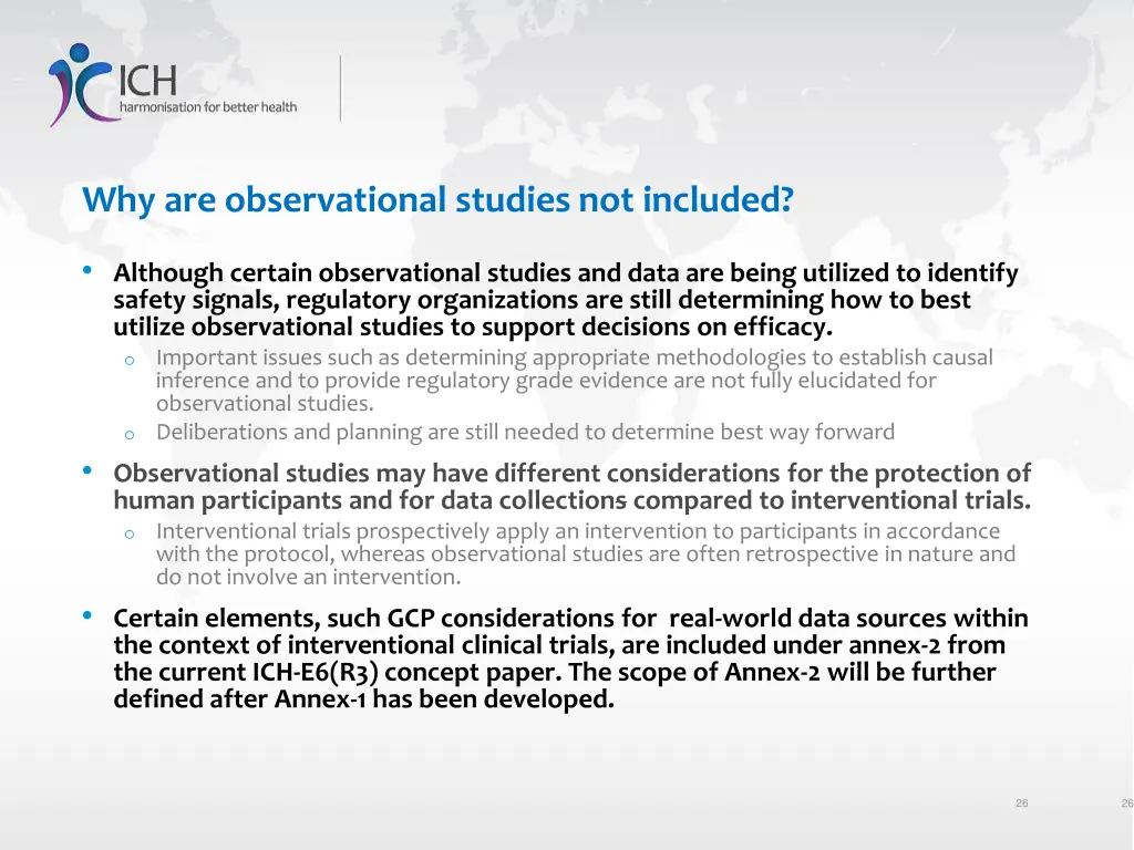 why are observational studies not included