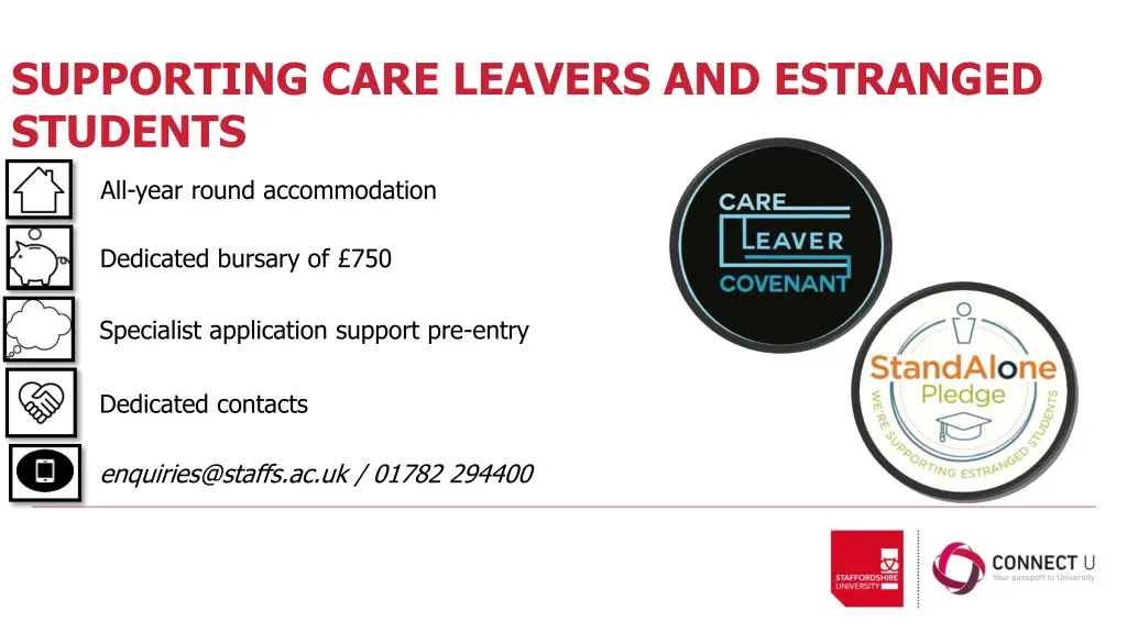 supporting care leavers and estranged students