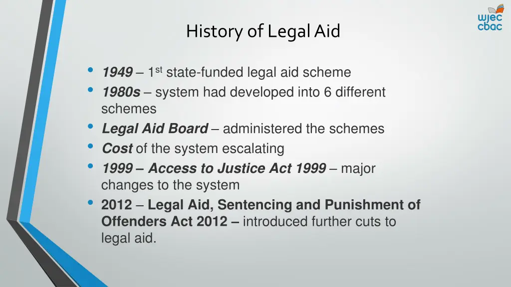 history of legal aid