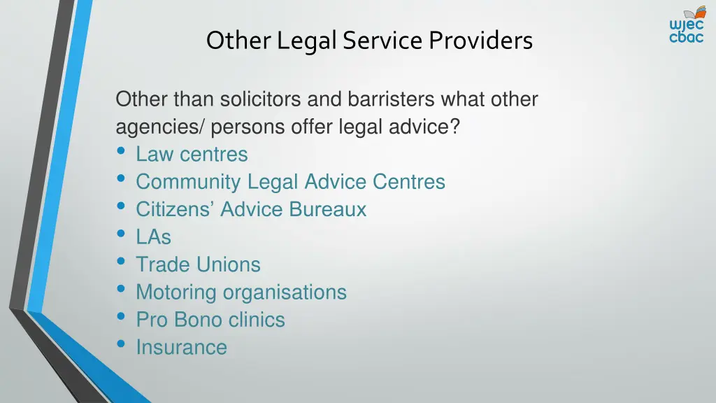 other legal service providers