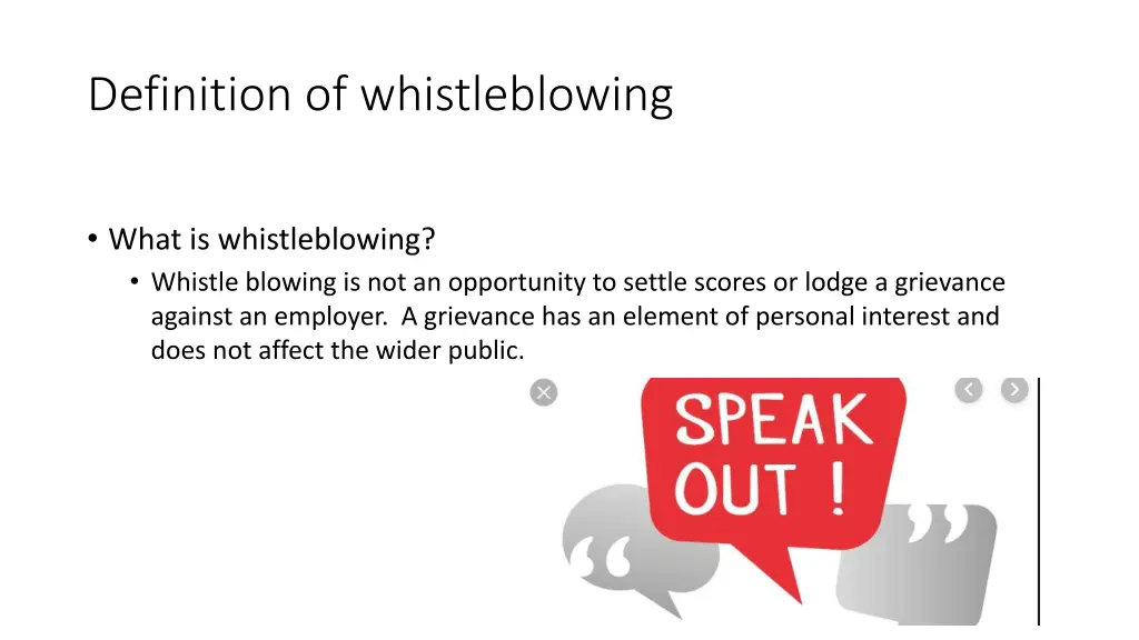 definition of whistleblowing