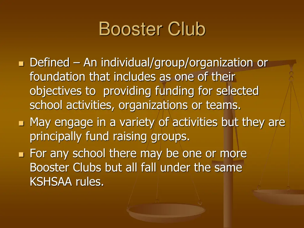 booster club