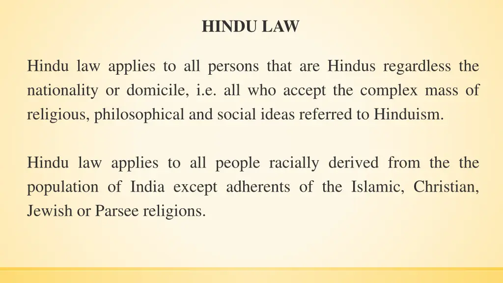 hindu law