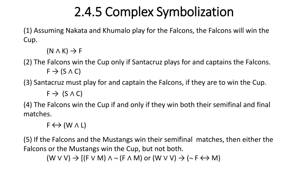 2 4 5 complex symbolization 2 4 5 complex