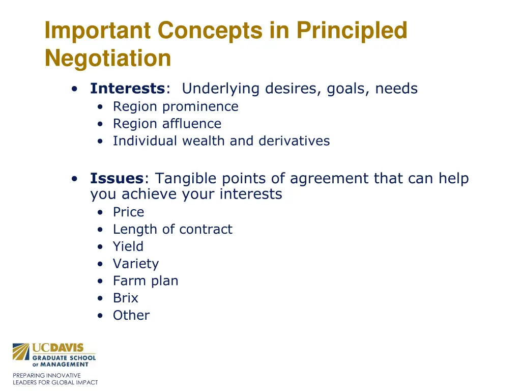 important concepts in principled negotiation 1