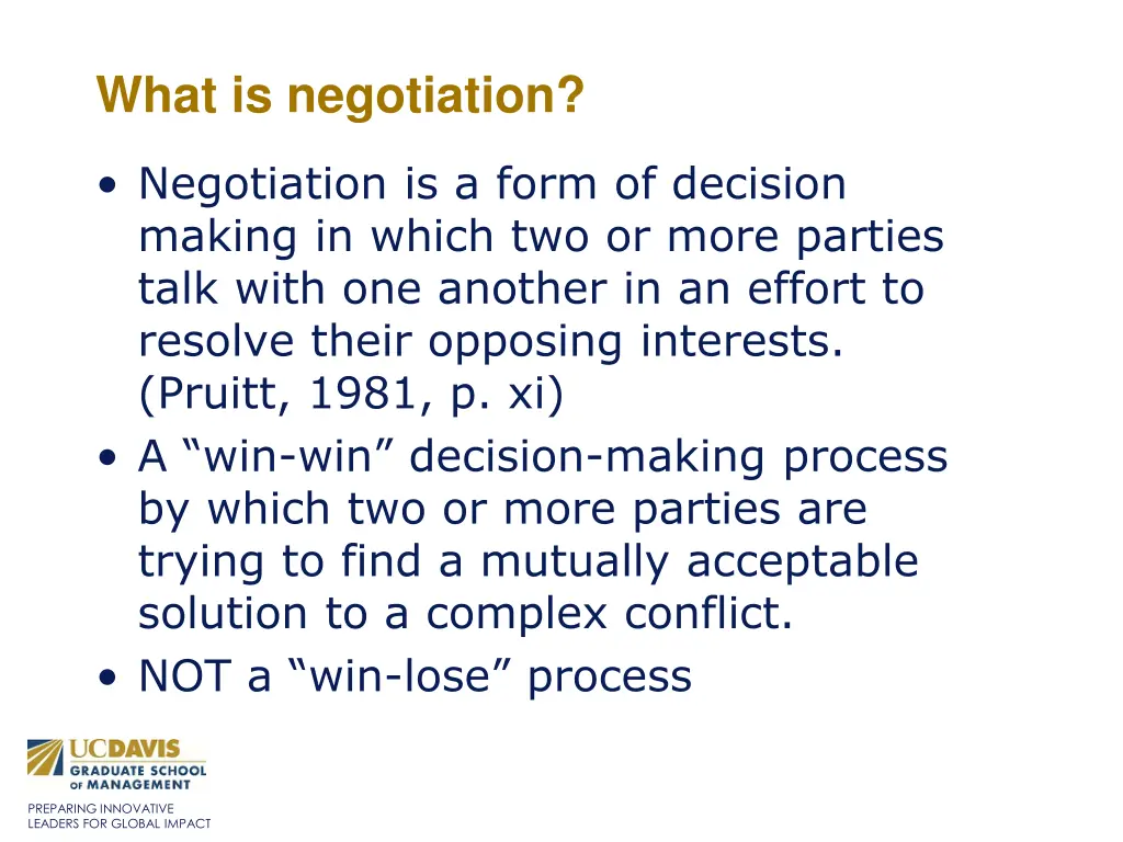 what is negotiation