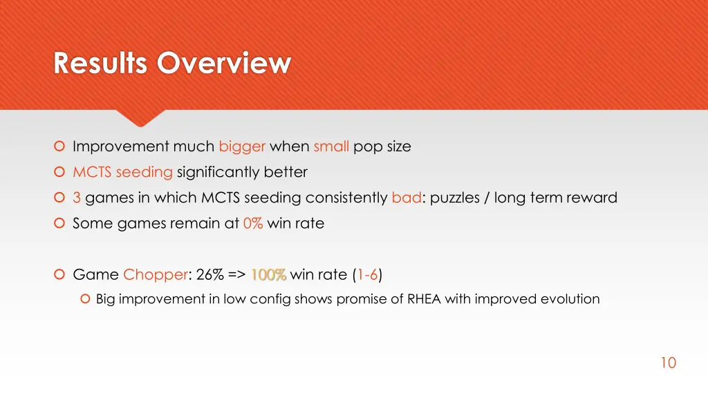 results overview