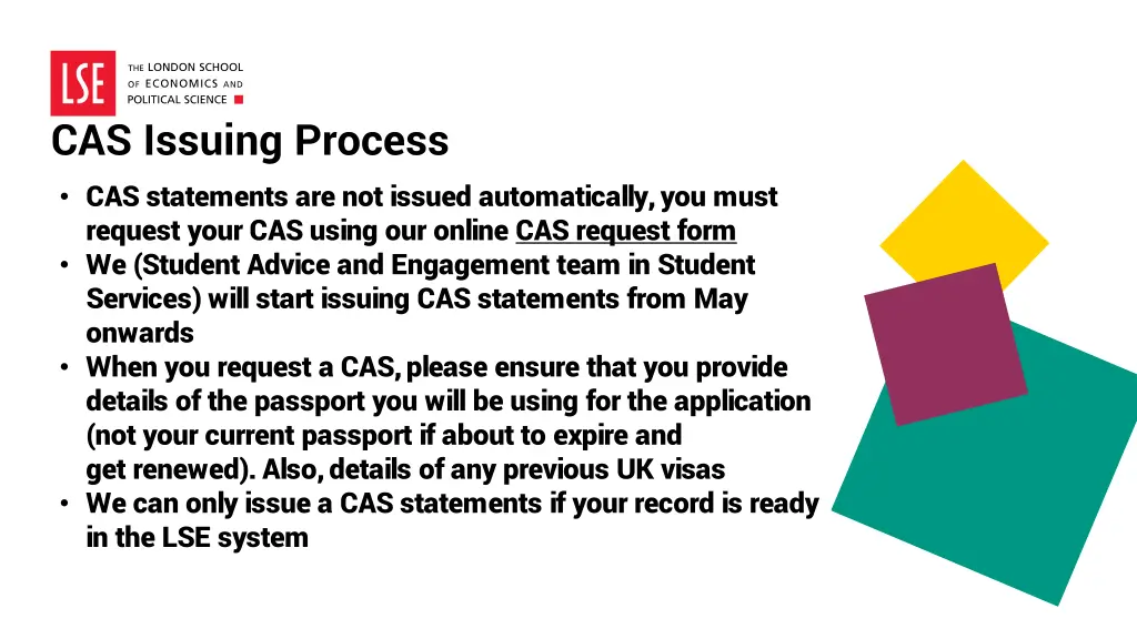 cas issuing process cas statements are not issued