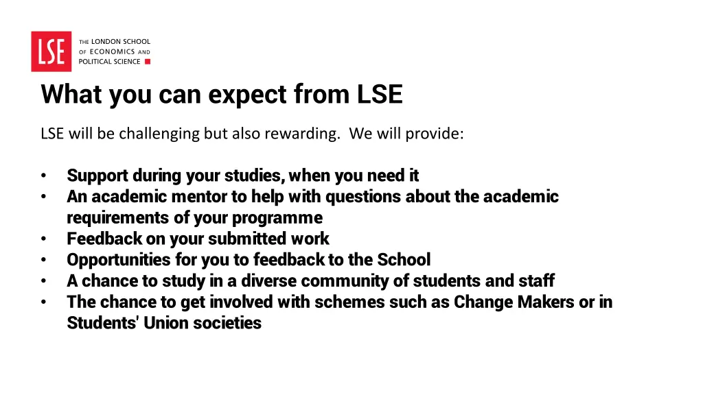 what you can expect from lse